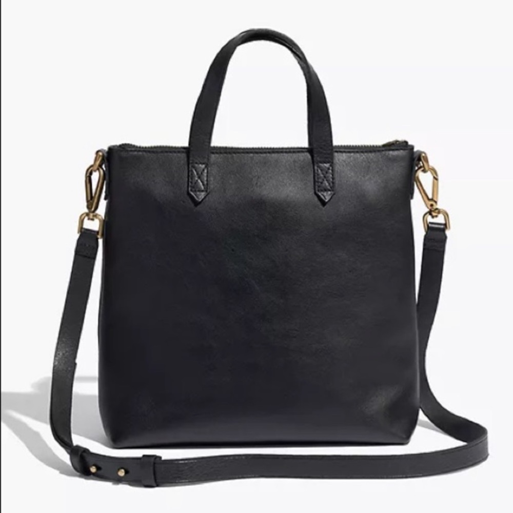 Madewell Zip-Top Transport Crossbody Purse, Black